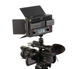Éclairage de caméra vidéo à LED empilable réglable avec piles